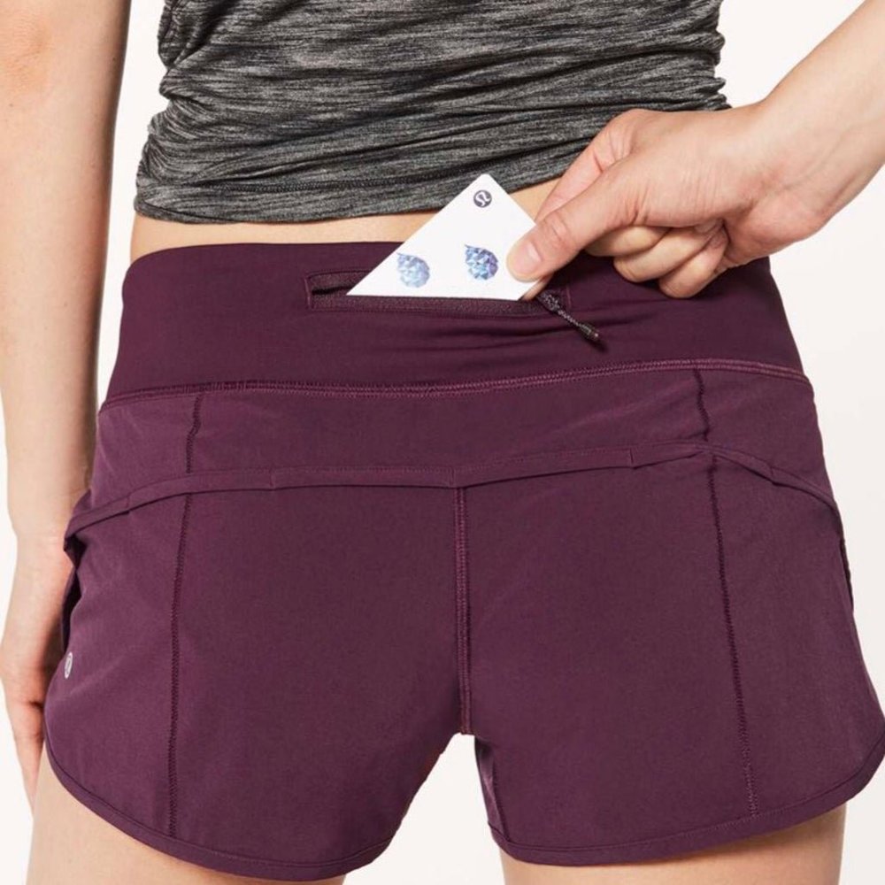 Lululemon Purple Speed Up Shorts Size 10